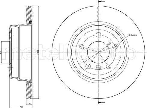 Fri.Tech. BD1398 - Disque de frein cwaw.fr