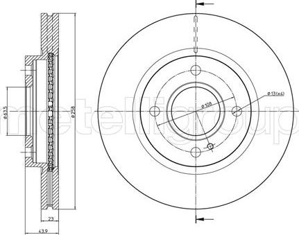 Fri.Tech. BD1346 - Disque de frein cwaw.fr