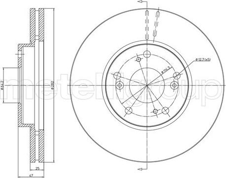 Fri.Tech. BD1350 - Disque de frein cwaw.fr