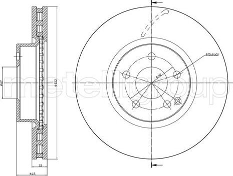 Fri.Tech. BD1364 - Disque de frein cwaw.fr