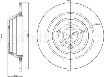 Fri.Tech. BD1301 - Disque de frein cwaw.fr