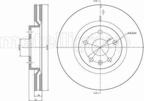 Fri.Tech. BD1376 - Disque de frein cwaw.fr