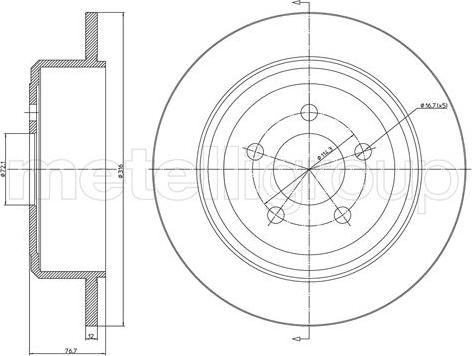 Fri.Tech. BD1292 - Disque de frein cwaw.fr