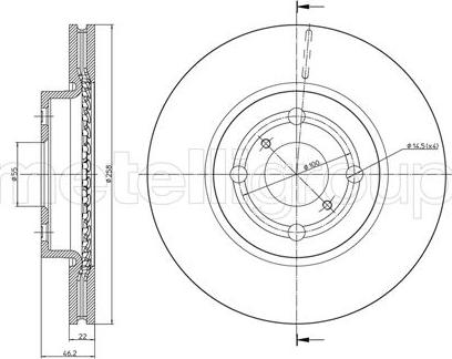 Fri.Tech. BD1209 - Disque de frein cwaw.fr