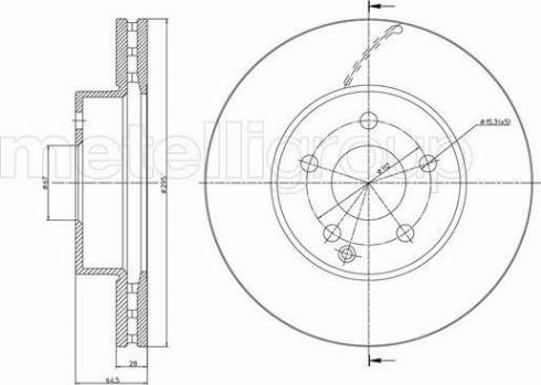 Fri.Tech. BD1234 - Disque de frein cwaw.fr