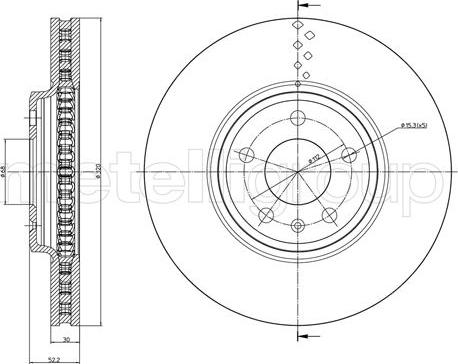 Fri.Tech. BD1235 - Disque de frein cwaw.fr