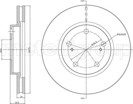 Fri.Tech. BD1226 - Disque de frein cwaw.fr