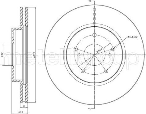 Fri.Tech. BD1221 - Disque de frein cwaw.fr