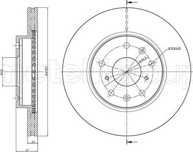 Fri.Tech. BD1223 - Disque de frein cwaw.fr