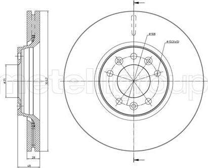 Fri.Tech. BD1222 - Disque de frein cwaw.fr