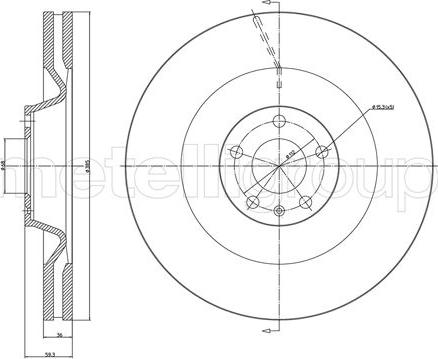 Fri.Tech. BD1274 - Disque de frein cwaw.fr