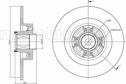 Fri.Tech. BD1271 - Disque de frein cwaw.fr