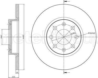 Fri.Tech. BD1278 - Disque de frein cwaw.fr