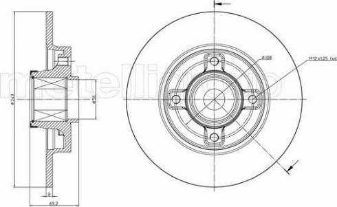 Fri.Tech. BD1272 - Disque de frein cwaw.fr