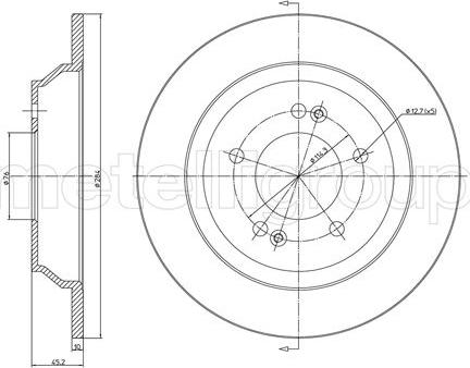 Fri.Tech. BD1706 - Disque de frein cwaw.fr