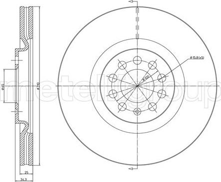 Fri.Tech. BD1707 - Disque de frein cwaw.fr