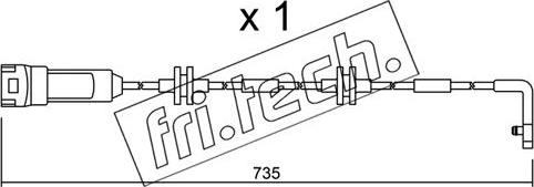 Fri.Tech. SU.144 - Contact d'avertissement, usure des plaquettes de frein cwaw.fr