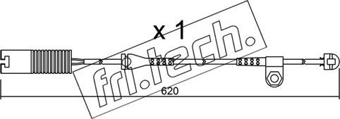 Fri.Tech. SU.154 - Contact d'avertissement, usure des plaquettes de frein cwaw.fr