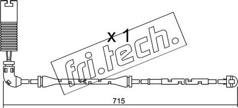 Fri.Tech. SU.155 - Contact d'avertissement, usure des plaquettes de frein cwaw.fr