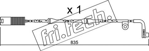 Fri.Tech. SU.158 - Contact d'avertissement, usure des plaquettes de frein cwaw.fr