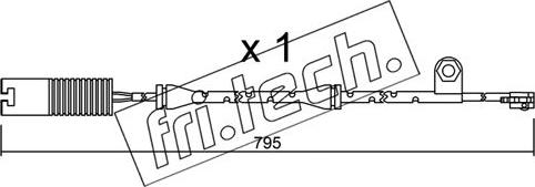 Fri.Tech. SU.152 - Contact d'avertissement, usure des plaquettes de frein cwaw.fr