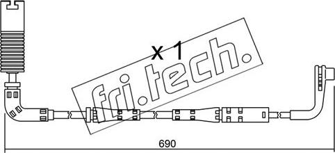 Fri.Tech. SU.157 - Contact d'avertissement, usure des plaquettes de frein cwaw.fr