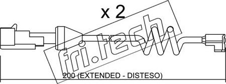 Fri.Tech. SU.165K - Contact d'avertissement, usure des plaquettes de frein cwaw.fr