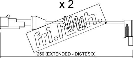 Fri.Tech. SU.166K - Contact d'avertissement, usure des plaquettes de frein cwaw.fr