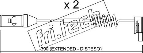 Fri.Tech. SU.167K - Contact d'avertissement, usure des plaquettes de frein cwaw.fr