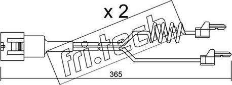 Fri.Tech. SU.180K - Contact d'avertissement, usure des plaquettes de frein cwaw.fr