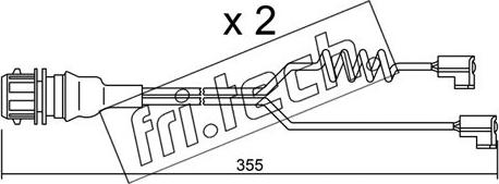 Fri.Tech. SU.181K - Contact d'avertissement, usure des plaquettes de frein cwaw.fr