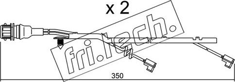 Fri.Tech. SU.182K - Contact d'avertissement, usure des plaquettes de frein cwaw.fr