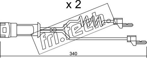 Fri.Tech. SU.172K - Contact d'avertissement, usure des plaquettes de frein cwaw.fr