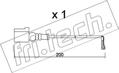 Fri.Tech. SU.349 - Contact d'avertissement, usure des plaquettes de frein cwaw.fr