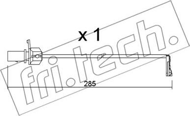 Fri.Tech. SU.345 - Contact d'avertissement, usure des plaquettes de frein cwaw.fr