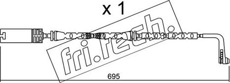 Fri.Tech. SU.305 - Contact d'avertissement, usure des plaquettes de frein cwaw.fr