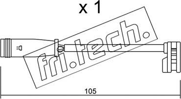 Fri.Tech. SU.313 - Contact d'avertissement, usure des plaquettes de frein cwaw.fr