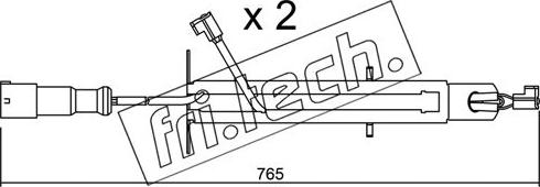 Fri.Tech. SU.293K - Contact d'avertissement, usure des plaquettes de frein cwaw.fr