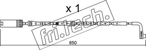 Fri.Tech. SU.259 - Contact d'avertissement, usure des plaquettes de frein cwaw.fr