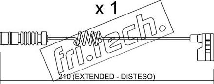 Fri.Tech. SU.209 - Contact d'avertissement, usure des plaquettes de frein cwaw.fr