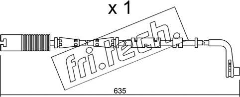 Fri.Tech. SU.205 - Contact d'avertissement, usure des plaquettes de frein cwaw.fr