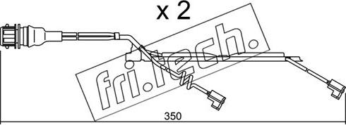 Fri.Tech. SU.231K - Contact d'avertissement, usure des plaquettes de frein cwaw.fr