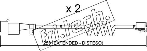 Fri.Tech. SU.227K - Contact d'avertissement, usure des plaquettes de frein cwaw.fr