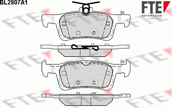 FTE 9010996 - Kit de plaquettes de frein, frein à disque cwaw.fr