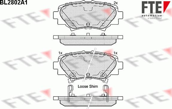 FTE 9010992 - Kit de plaquettes de frein, frein à disque cwaw.fr