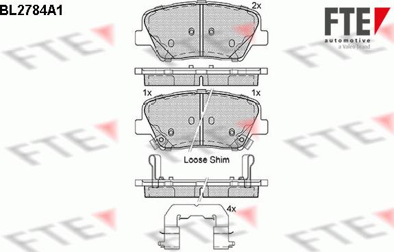 FTE 9010979 - Kit de plaquettes de frein, frein à disque cwaw.fr