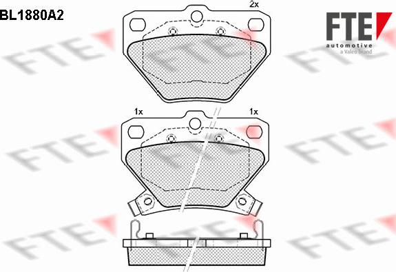 FTE 9010465 - Kit de plaquettes de frein, frein à disque cwaw.fr