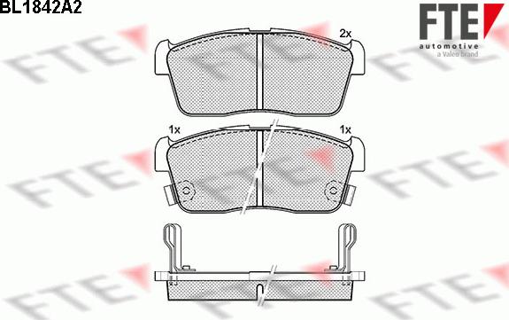 FTE 9010420 - Kit de plaquettes de frein, frein à disque cwaw.fr