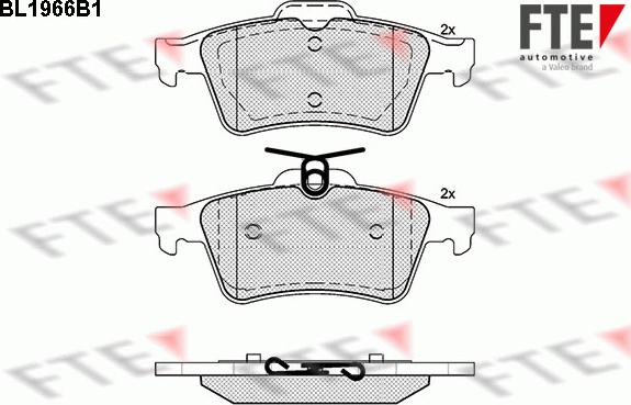 FTE 9010549 - Kit de plaquettes de frein, frein à disque cwaw.fr