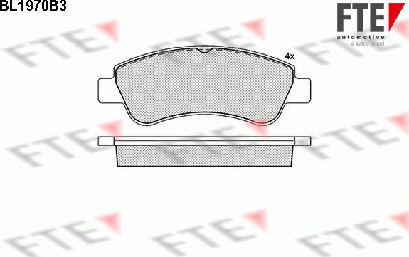 FTE 9010555 - Kit de plaquettes de frein, frein à disque cwaw.fr